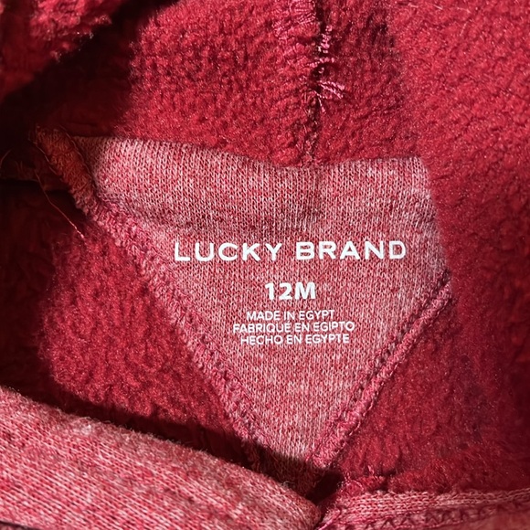 12M Lucky Brand hoodie - Picture 3 of 3